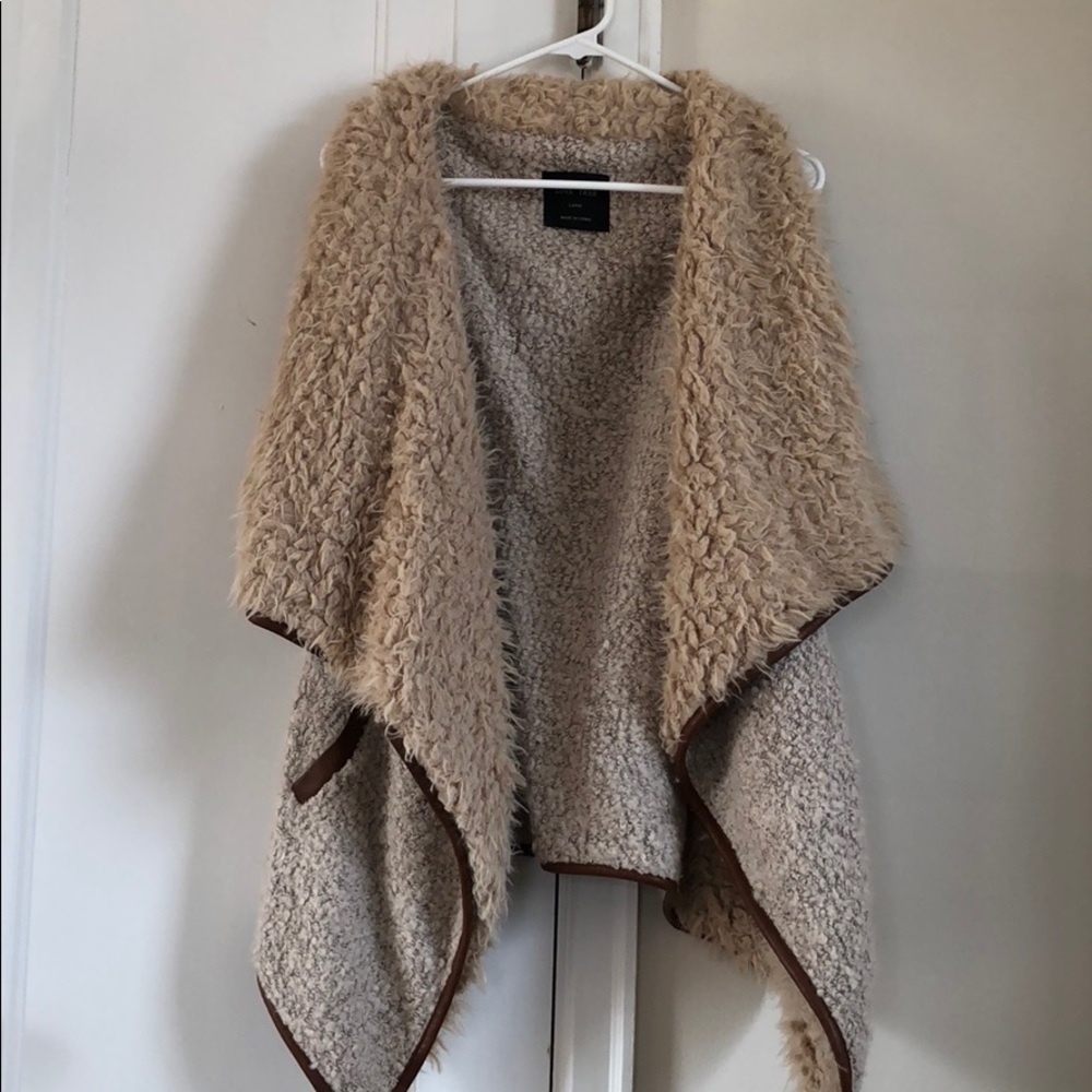 Faux fur vest